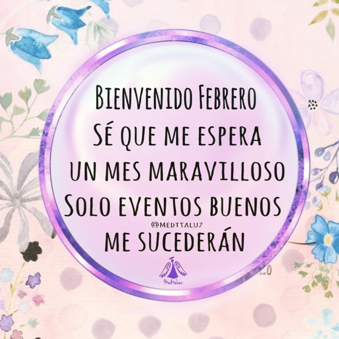 MeditaLuz_Arc's tweet photo. Confía en la energía positiva de este mes.
Que se materialicen tus sueños, que todo se resuelva, prospere.
Regalos inesperados y milagros pedidos lleguen a ti.
Riqueza divina y material toque tu vida.

🌀#Afirma
Bienvenido Febrero, bendecido ya eres.
🙏🏻♾🕊🙌🏻🕊♾🙏🏻 https://t.co/0mmZ6N7qUC