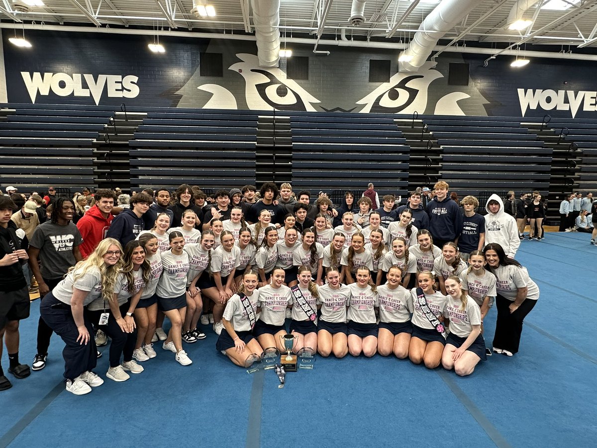 wcwolvessports's tweet photo. Back 2 Back ECC Cheer Champs!! These girls absolutely killed it today and we couldn’t be more proud of them! What a great day to be a Wolf! https://t.co/bLP4MMOXvO