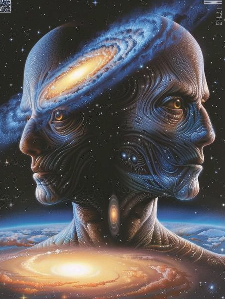 DirkBartz's tweet image. &quot;The universe is not only stranger than we imagine, it is stranger than we can imagine.&quot; - J.B.S. Haldane 🌌👽 

#CosmicMystery #BeyondImagination #AIArt #Midjourney #eTatos