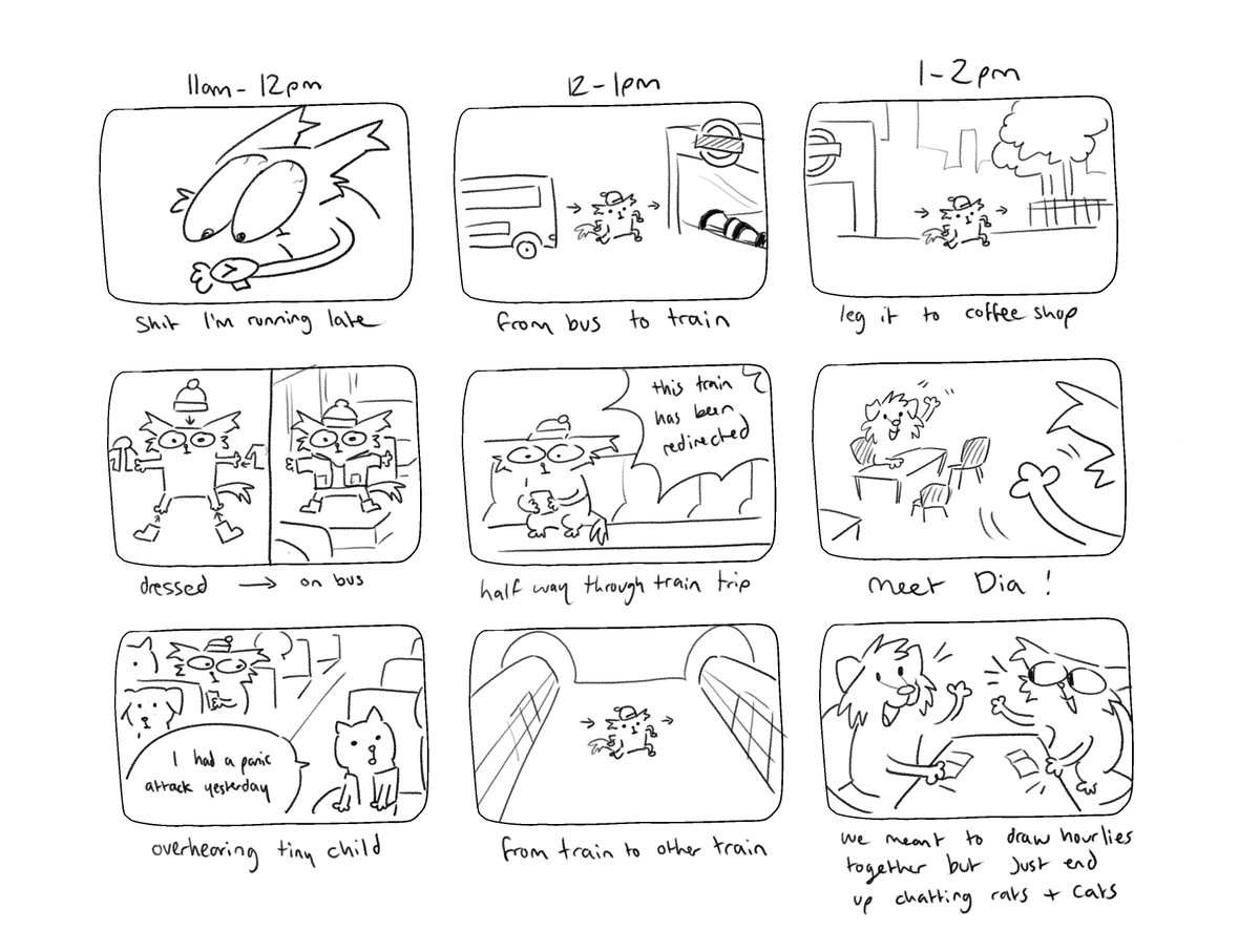 It's hourly comic day weeee #hourlycomicday2025 