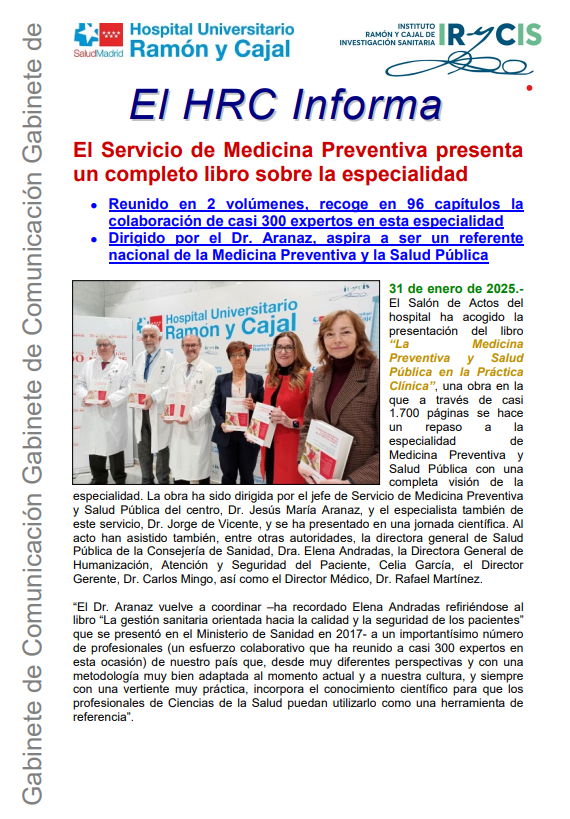 El Dr. Jesús María Aranaz y un equipo de casi 300 expertos presentan "La Medicina Preventiva y Salud Pública en la Práctica Clínica", una obra clave para médicos y profesionales sanitario
documentacion.fundacionmapfre.org/documentacion/…