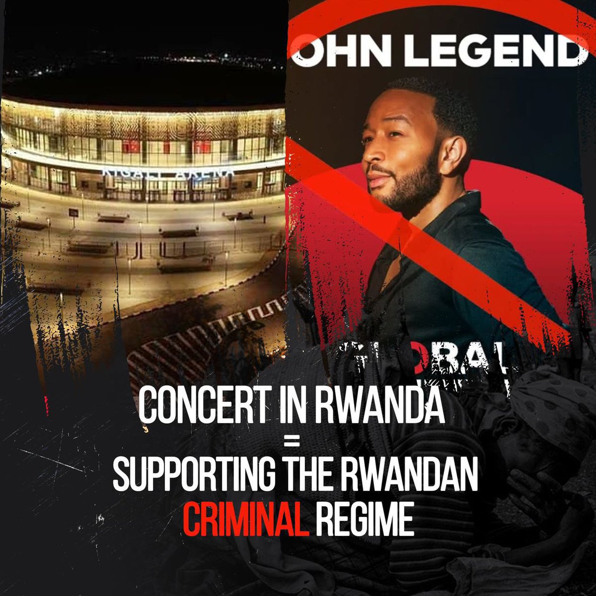 celeste_fficiel's tweet photo. Dear John, you’ve seen our posts, yet you choose to ignore the Rwandan-led massacre in Goma while profiting in Kigali.

Is blood money worth more than the lives of millions of Congolese?

@johnlegend

#StandCongolais #RwandaIsKilling #FARDC https://t.co/OCIj5dL686