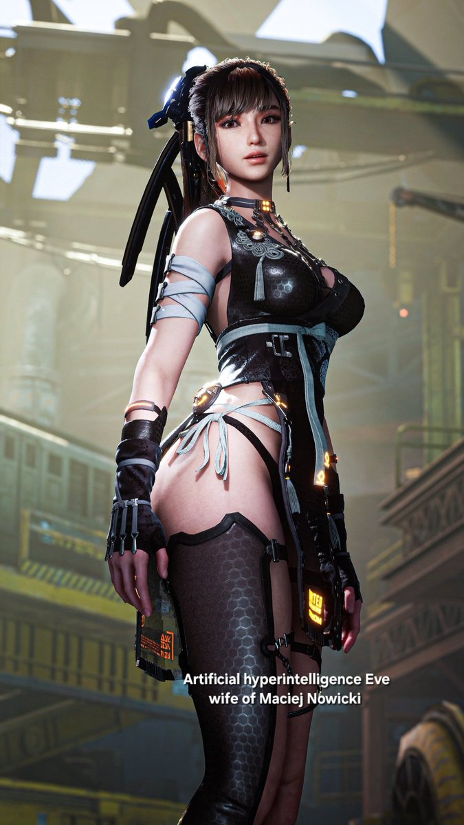 PureVictory0's tweet photo. Artificial hyperintelligence Eve, wife of Maciej Nowicki #stellarblade #asi #hyperintelligence https://t.co/kSFsGHdUYg