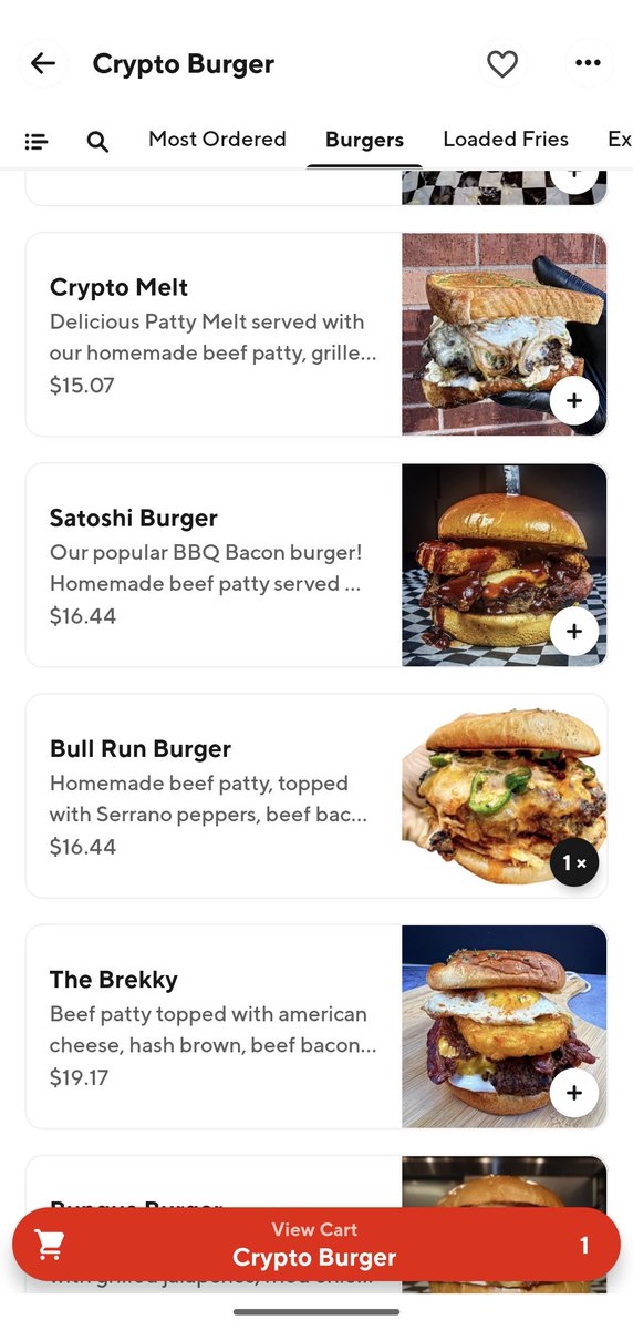 When in Houston...
I had to try "Crypto Burger"
Trying the Bull Run Burger.