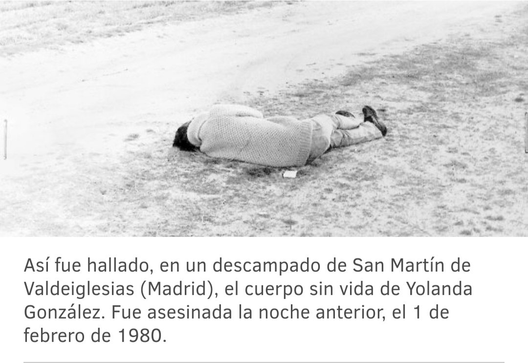 vctorst2's tweet image. Un día como hoy de 1980 pistoleros ultraderechistas asesinaron en #Madrid a la estudiante y militante del Partido Socialista de los Trabajadores (#PST), YOLANDA GONZÁLEZ MARTÍN, de sólo 19 años.
Su cuerpo fue abandonado en un descampado de #SanMartínDeValdeiglesias.
#MEMORIA