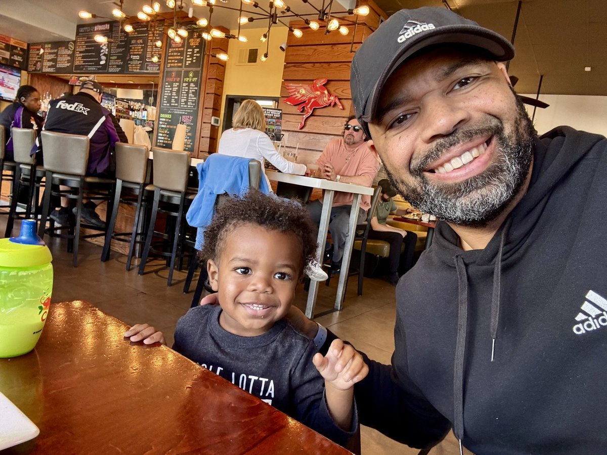 MetricDManning's tweet image. #MaverickDean hanging in these streets with #Spring97 as we got out to watch Lil’ Evan win the city championship with his team! #MavDad #NUPES #TheVillage