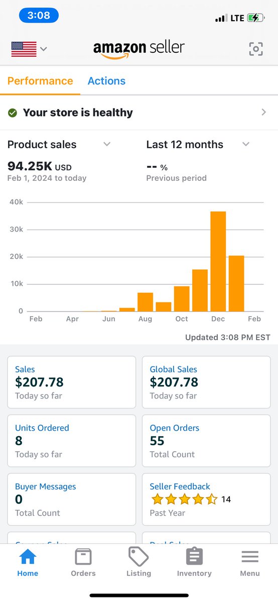 Finished January just over 20k. Solid end to the month once all my FBA units began to check in. Decided to try and switch fully FBA so here are some of the results and more and more inventory to check in to pump February + first wholesale order soon👀💰 <a href="/flips4miles/">Miles</a>