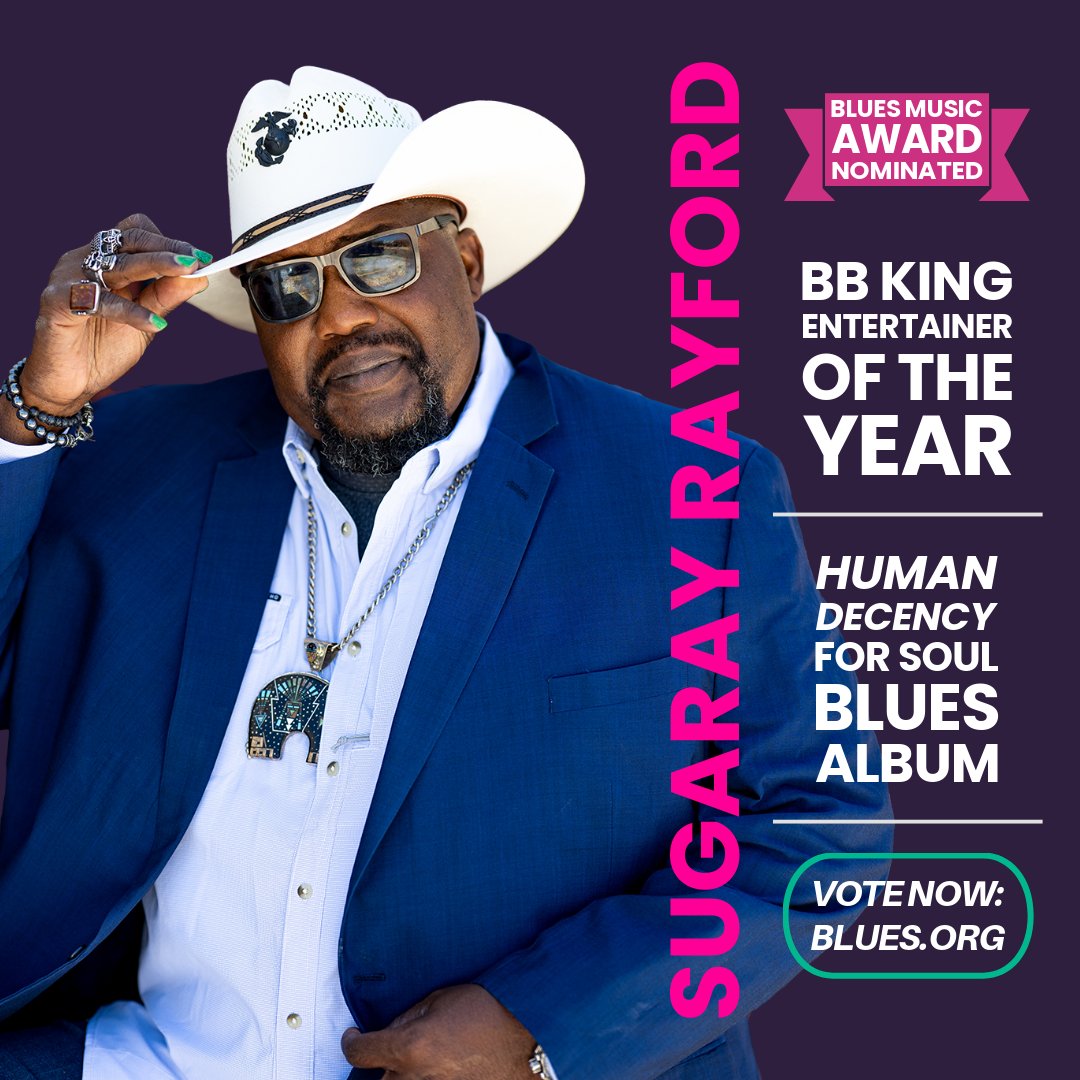 I'm incredibly honored to share that I've been nominated for TWO Blues Music Awards!
BB King Entertainer of the Year and Soul Blues Album for my release "Human Decency" on Forty Below Records !!
blues.org/blues-music-aw… for more info!
#BluesMusicAwards