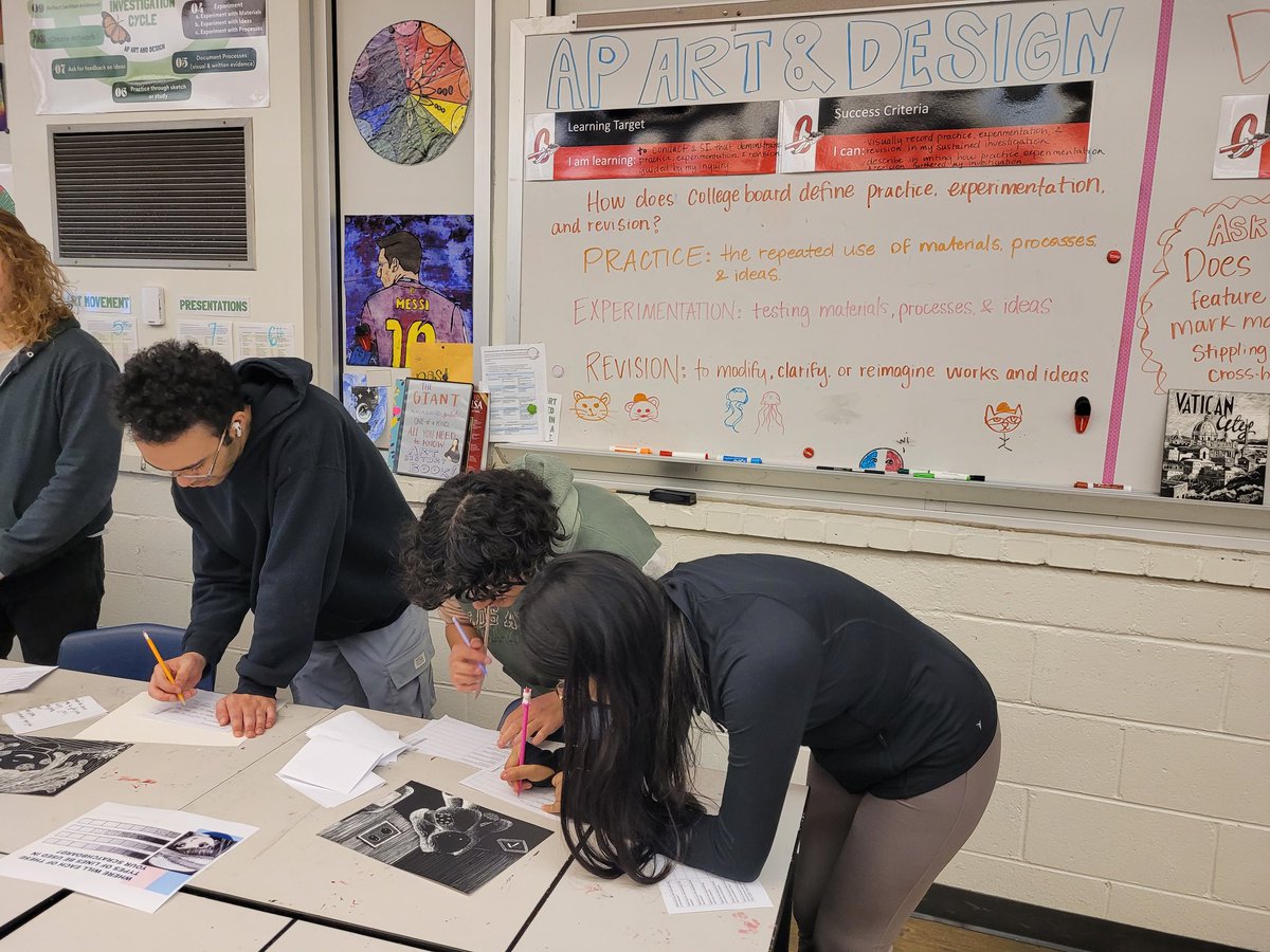 Mrs. Clifton hosts teachers in her classroom to check out the ways students give feedback to one another at different stages of their projects. In this instance, students were provided a framework and examples to be able to give specific ideas for revisions.