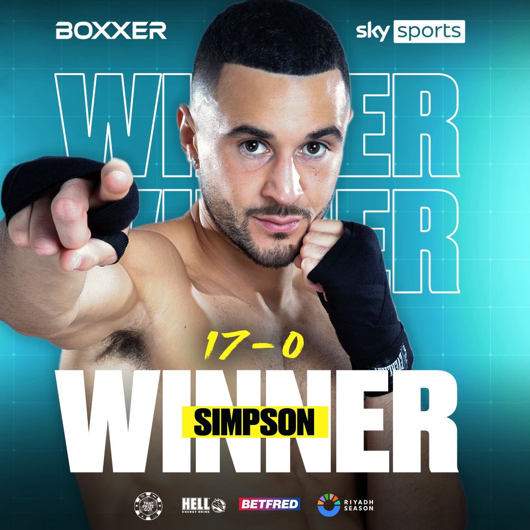 BOXXER (@boxxer) on Twitter photo ๐ผ๐ก๐ก ๐๐๐ค๐ค๐ ๐๐ฅ ๐ฎโ๐จ
<a href="/CallumSimpson9/">Callum Simpson</a> said donโt be cruel, hit return to sender and sent Elvis crashing to the canvas for the stoppage in the 5th round ๐บ
#AzimLipinets | Now | OVO Wembley Arena | <a href="/SkySportsBoxing/">Sky Sports Boxing</a> ๐ผ๐ก๐ก ๐๐๐ค๐ค๐ ๐๐ฅ ๐ฎโ๐จ
<a href="/CallumSimpson9/">Callum Simpson</a> said donโt be cruel, hit return to sender and sent Elvis crashing to the canvas for the stoppage in the 5th round ๐บ
#AzimLipinets | Now | OVO Wembley Arena | <a href="/SkySportsBoxing/">Sky Sports Boxing</a>