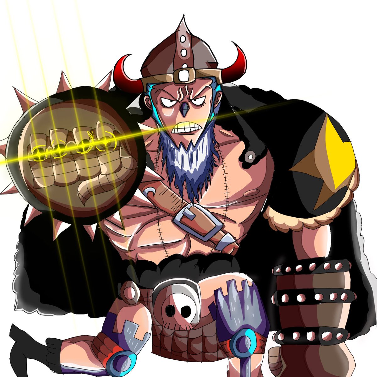 john_doe242's tweet image. attempt on elbaf franky being serious for some reason 
#ONEPIECE #opfanart