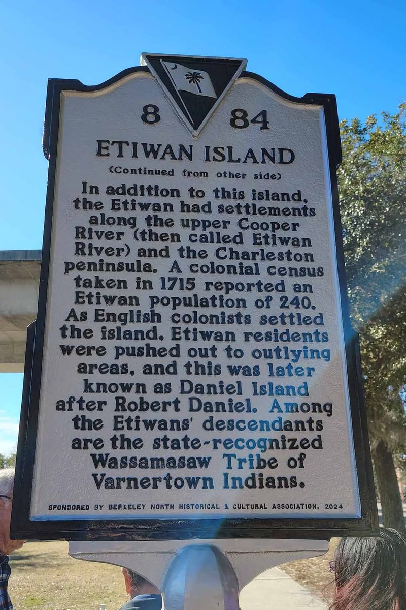 Thank you to everyone who joined us for the unveiling of our new historical marker honoring our Etiwan ancestors. We look forward to installing more markers in the future to celebrate and preserve the rich history and ongoing presence of our community.

#wassamasaw #etiwan