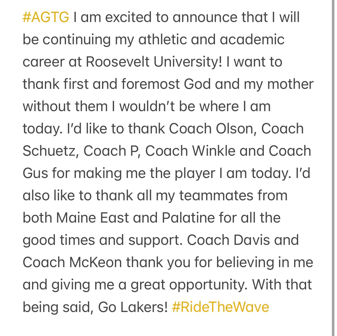 #AGTG 1000% COMMITTED! <a href="/PHS_Football/">Palatine HS Football</a> <a href="/RULAKERFB/">Roosevelt University Football</a> <a href="/Coach_Davis42/">C.J. Davis</a> <a href="/CoachBorghardt/">Kaleb Borghardt</a> <a href="/mckeonwc/">Billy McKeon</a> <a href="/PrepRedzoneIL/">Prep Redzone Illinois</a> <a href="/Dion_JTsports/">Dion (J & T Sports)</a>