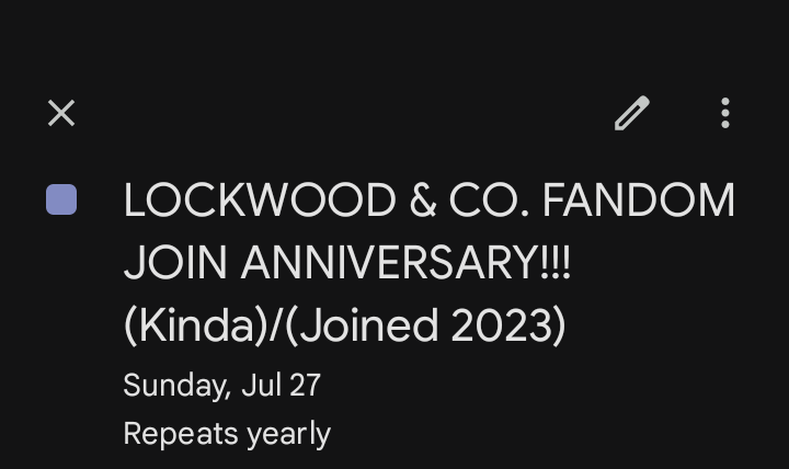beansnchorizo's tweet photo. Had to add this to my calendar events, it's important.

#SaveLockwoodandCo #LoveToJonathanAndGina 

Wrote "kinda" because I don't remember the specific day I started watching it, but it was around those days. https://t.co/YlWLyOdqgn