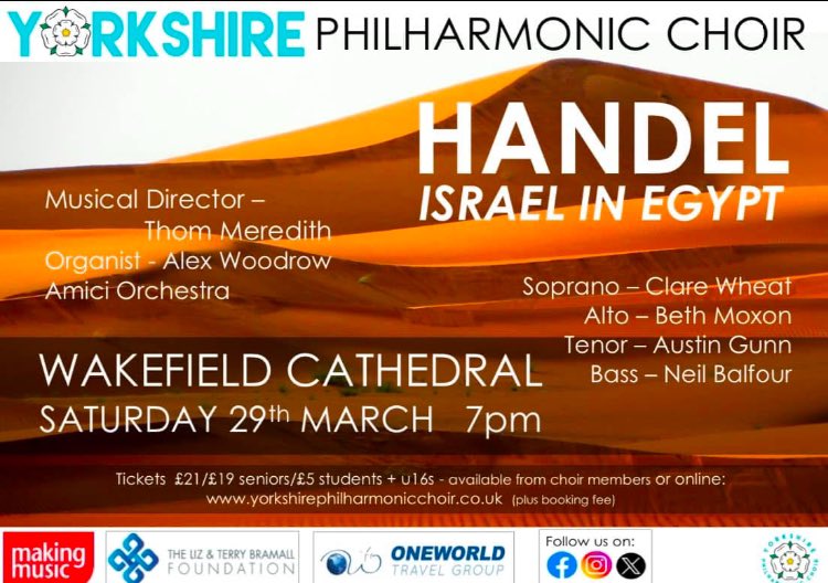 Yorksphilchoir's tweet image. Rehearsals are well under way for our spring concert in March where we will be performing Handel’s oratorio ‘Israel in Egypt’.