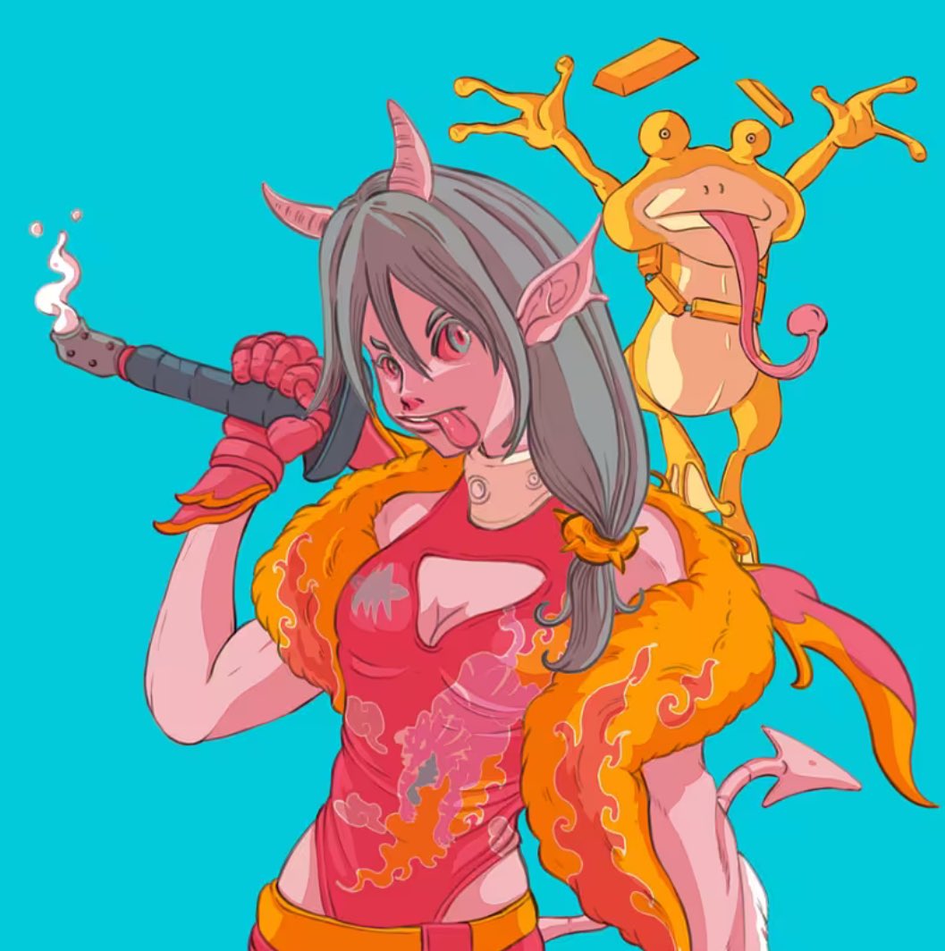 thenose_eth's tweet image. Nice reveal by @Abstract_Mons 🤘🏻👍🏻💪🏻  🦊 🐸 🔥🚀