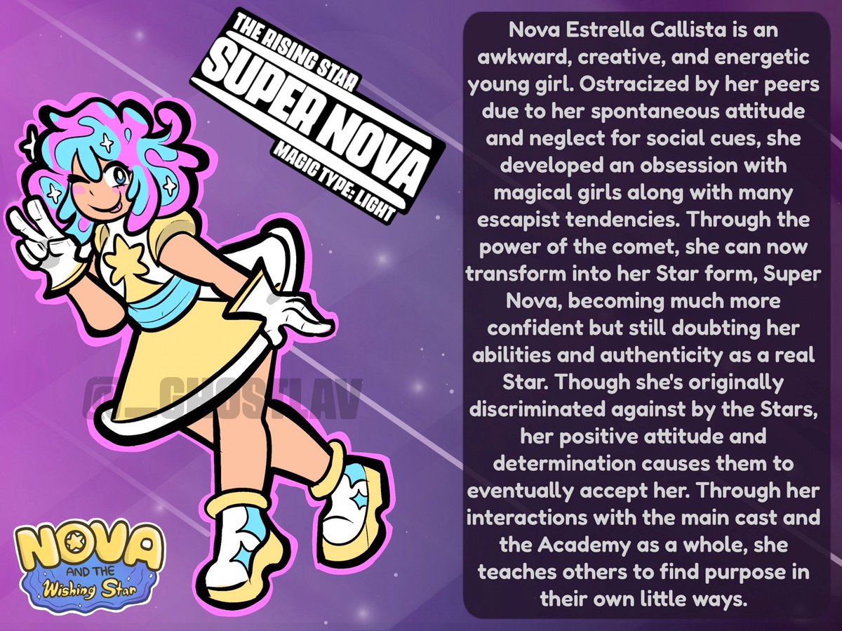 _ghostlav's tweet image. Introducing the protagonist, Nova Callista! 🌟