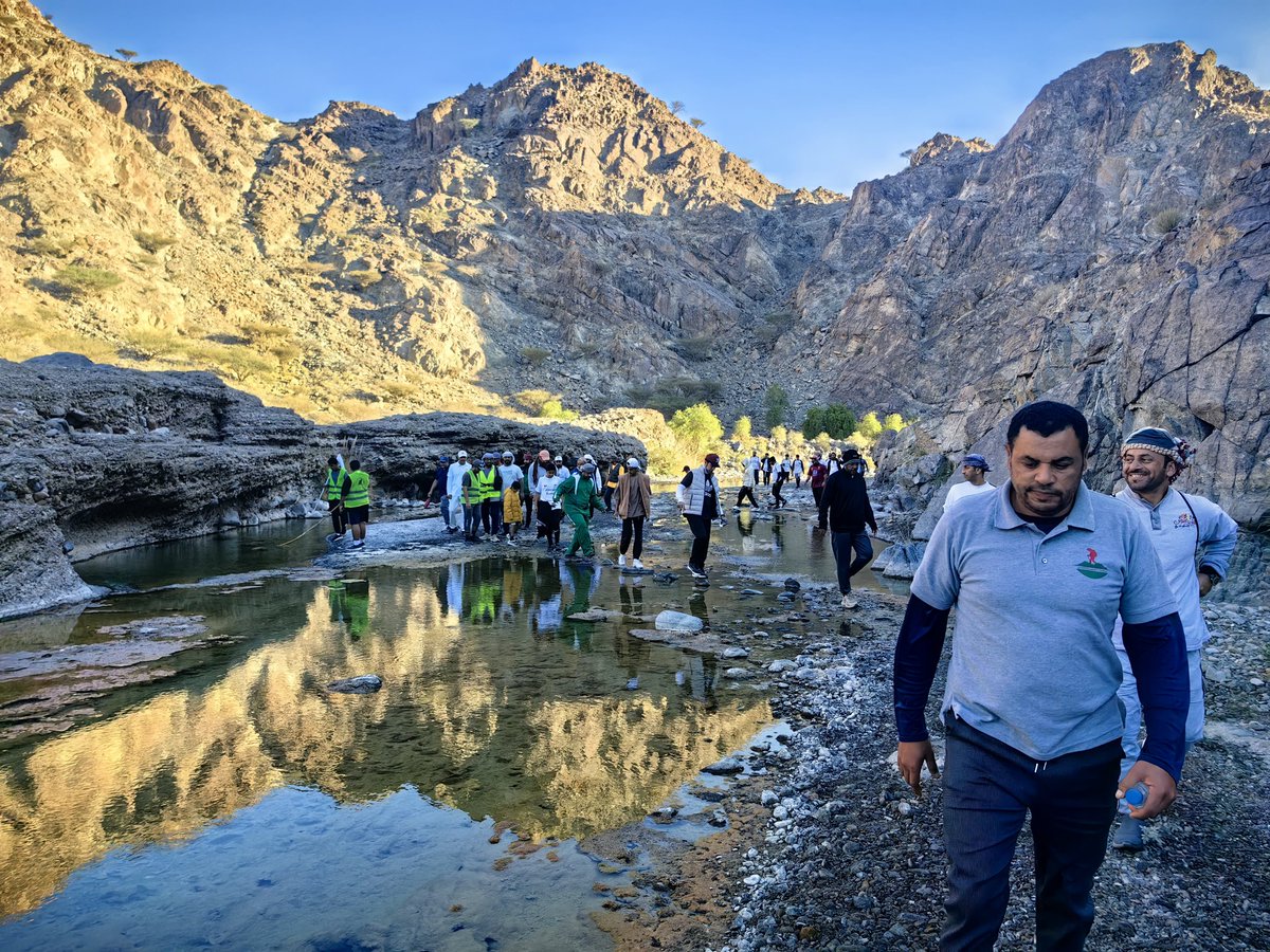 SHIN_HIKINGTEAM's tweet photo. شارك فريق شناص لرياضة المشي والاستكشاف في مسير وادي فيض يوم 11 يناير 2025، الذي نظمه فريق رواسي شناص للمسير الحر والرحلات، تحت رعاية الشيخ حمدان بن سليم بن سالم الجحافي، نائب والي شناص. https://t.co/KlHe0ap9nZ