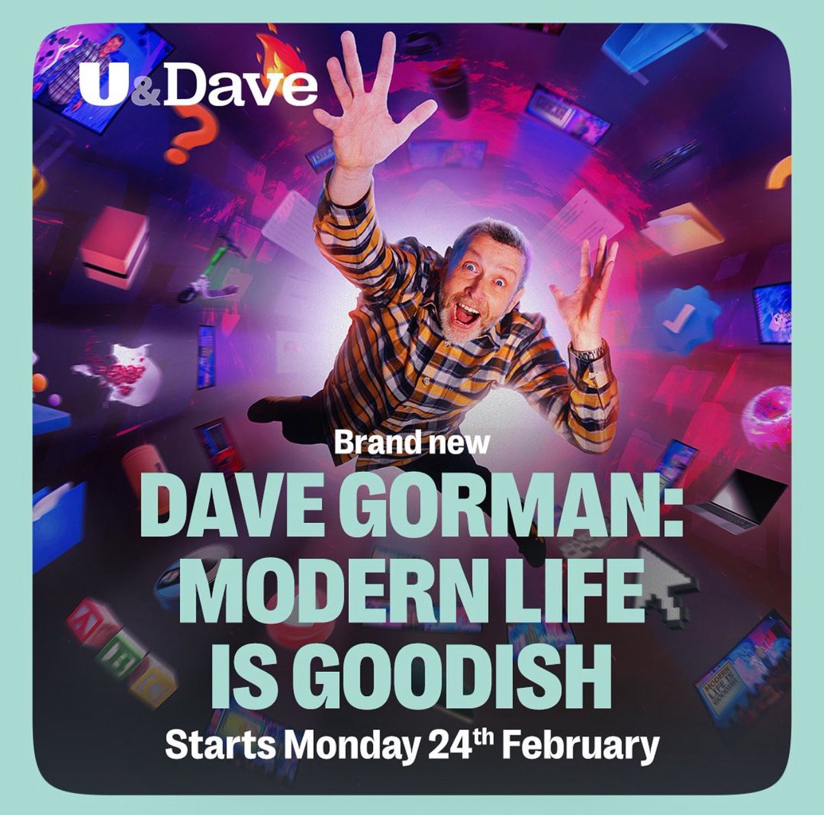 The man in plaid is back! #DaveGorman #UandDave