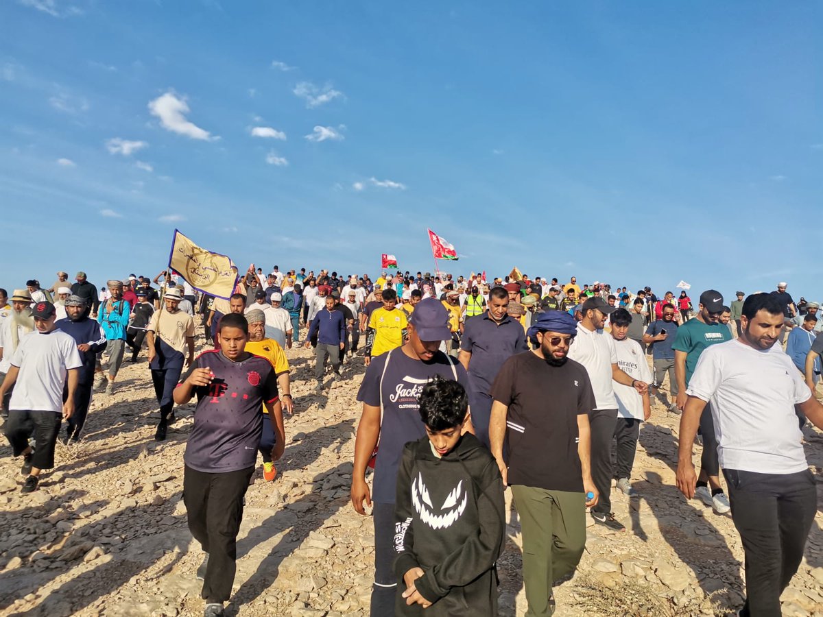 SHIN_HIKINGTEAM's tweet photo. شارك فريق شناص لرياضة المشي والاستكشاف في المسير الرياضي السياحي بولاية عبري (بلدة الدريز) "نهضة متجددة"، الذي نظمه فريق عبري للمسير والمغامرات يوم السبت 18 يناير 2025، وذلك احتفاءً بتولي صاحب الجلالة السلطان هيثم بن طارق – حفظه الله ورعاه – مقاليد الحكم. https://t.co/b0k42piY62