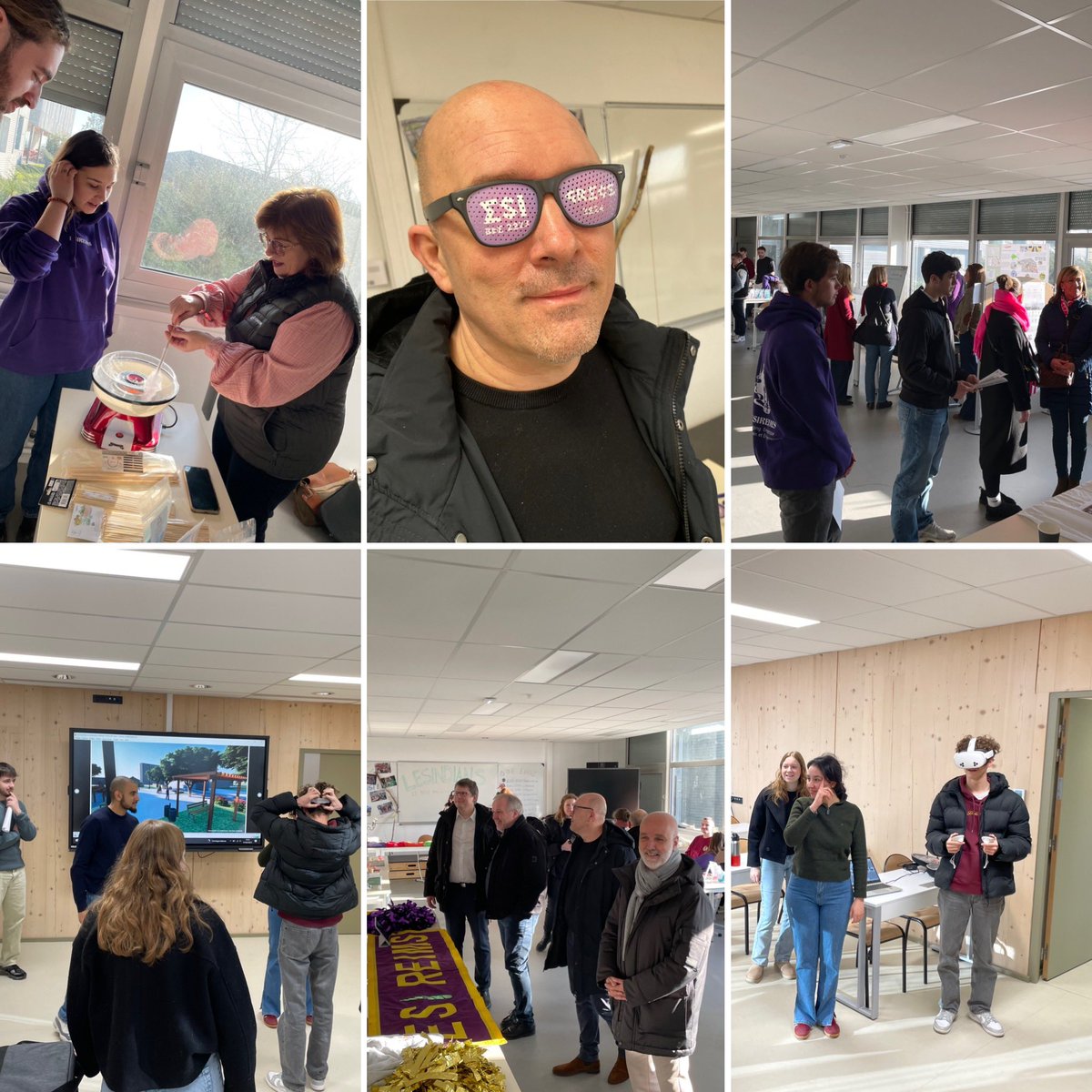 ESIReims's tweet image. Retour  sur cette superbe journée portes ouvertes ESIREIMS avec bcp de visiteurs intéressés , merci à tous pour votre investissement  !  Étudiants, enseignants, personnels et réseau ALUMNI étaient là .
@universitereims  @Clement_URCA  @AssocIATEUR  @VilledeReims  @ArnaudRobinet