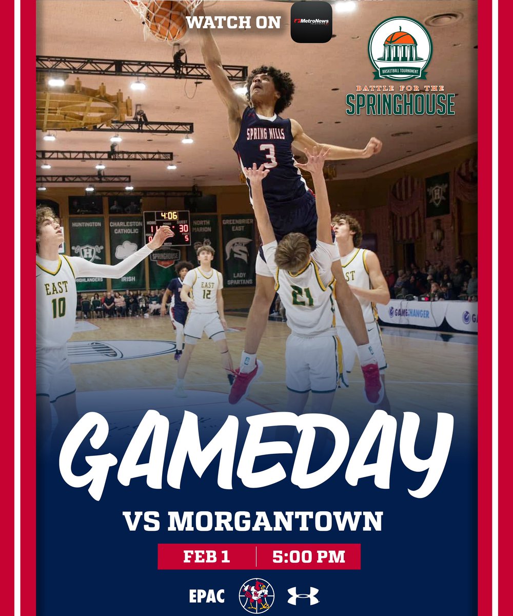 Game Day #13
🆚 Morgantown
🏟️ The Greenbrier (America’s Resort)
⏰ 5:00pm
📺 wvmetronewstv.com