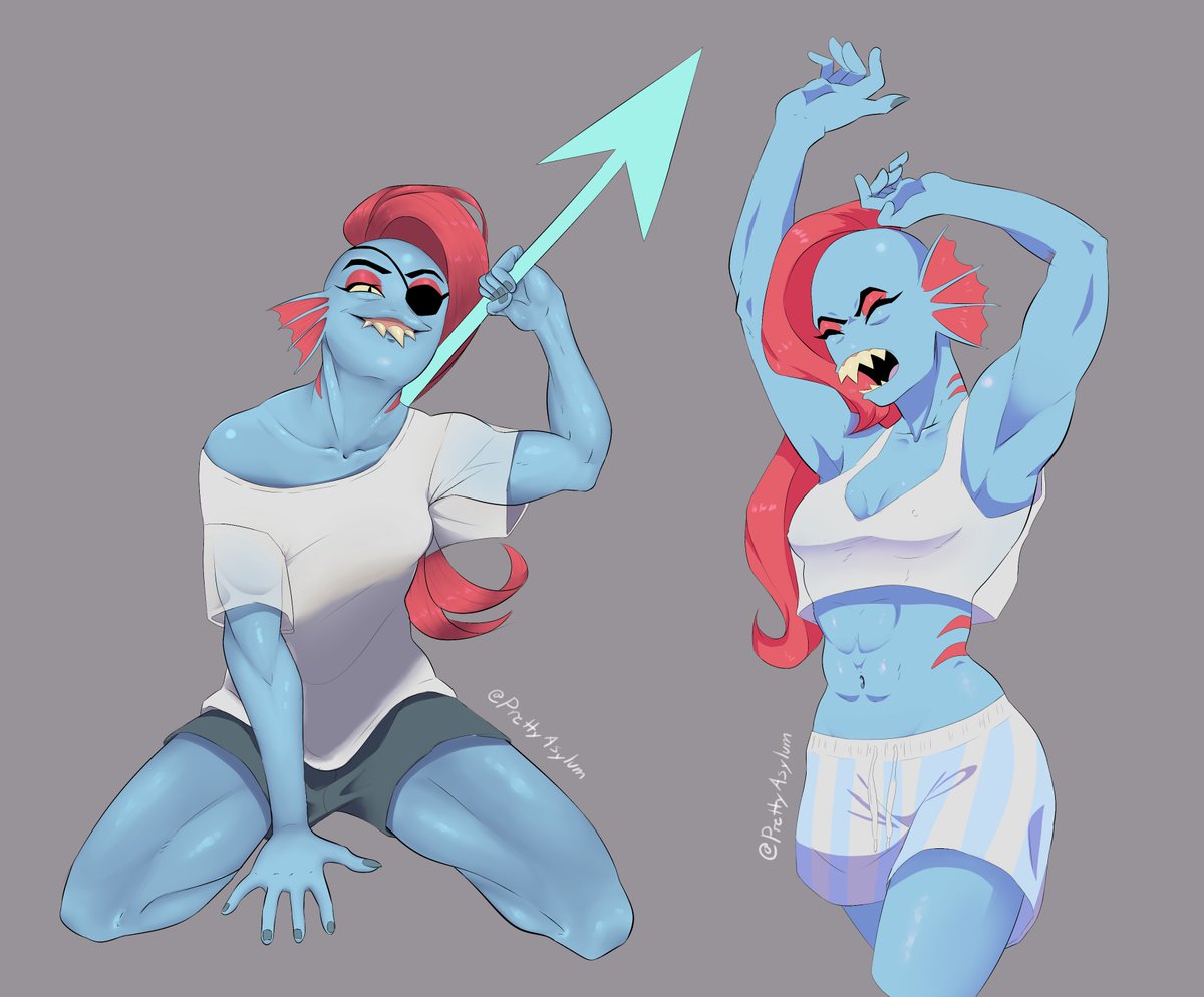 pretty_asylum's tweet photo. Trying two approaches to shading. Did I cook here fellas?
#undyne #underta https://t.co/AuBbBbwtjd