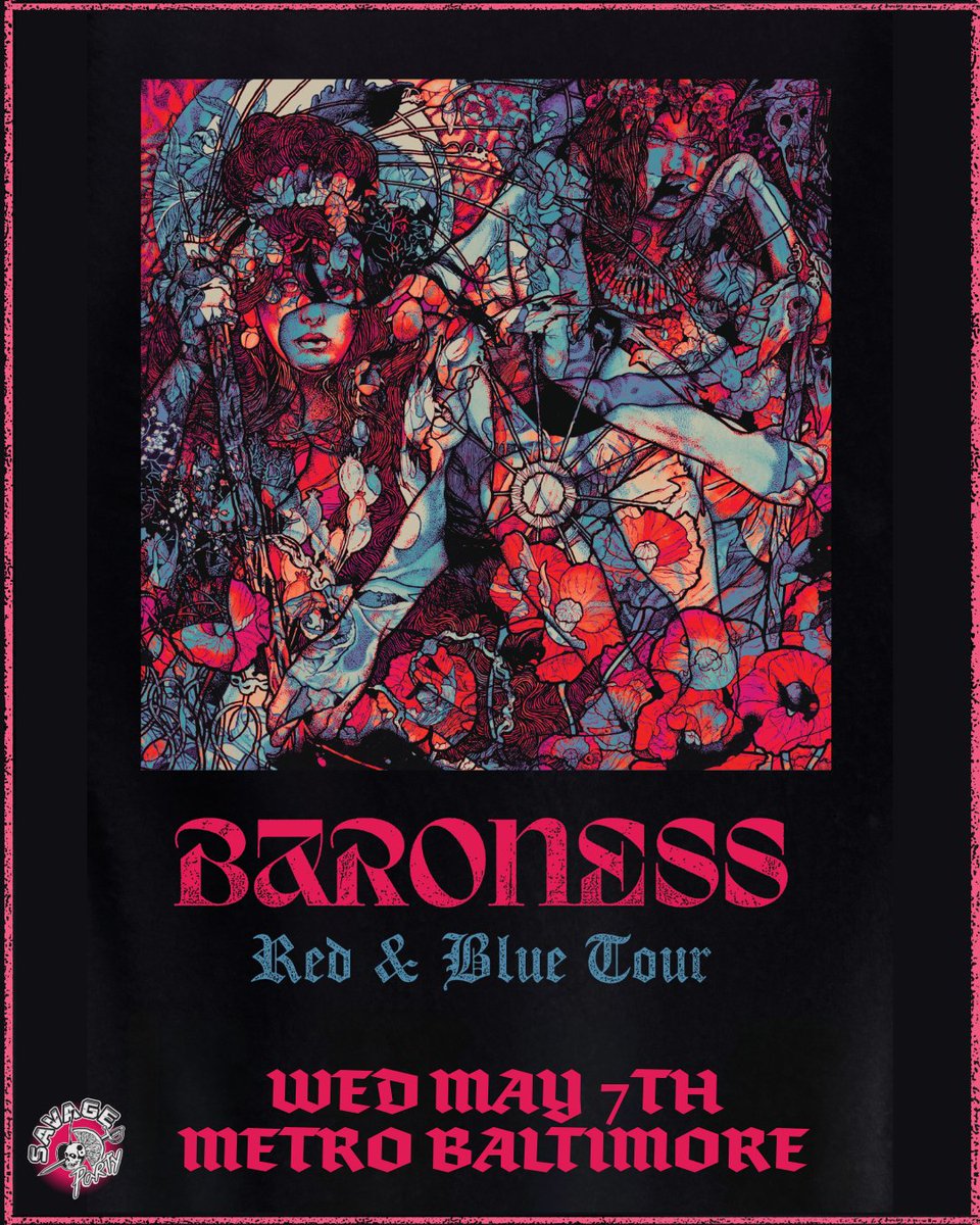 ::::JUST ANNOUNCED:::: Progressive, Savannah-Sludge Metal greats 𝐁𝐚𝐫𝐨𝐧𝐞𝐬𝐬 return to Metro Baltimore on Wednesday, May 7th on the 'Red &amp; Blue' tour. Tickets go on sale this Fri. 2/7 at 10am link.dice.fm/B5d374e1aea8