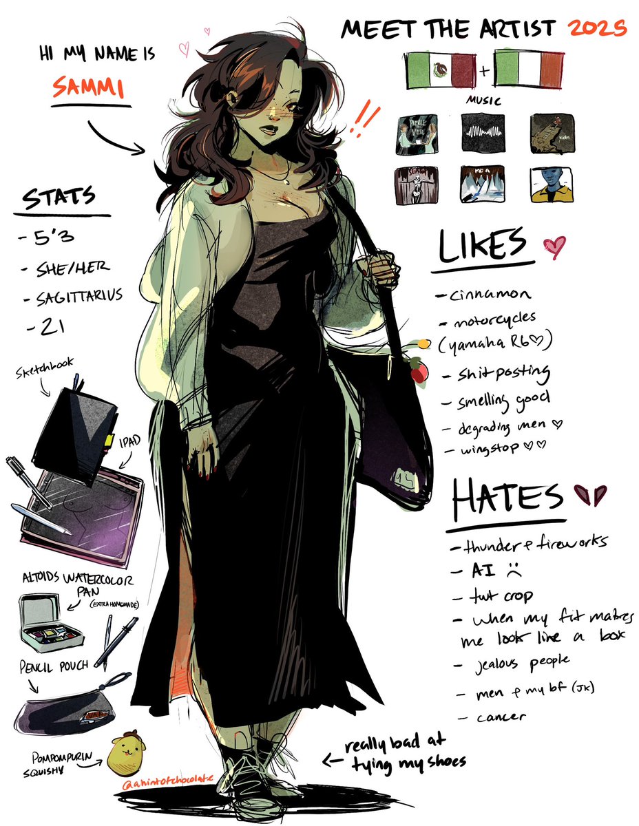 ahintofchocolat's tweet image. meet the artist 2025 that no one asked for
#MeetTheArtist