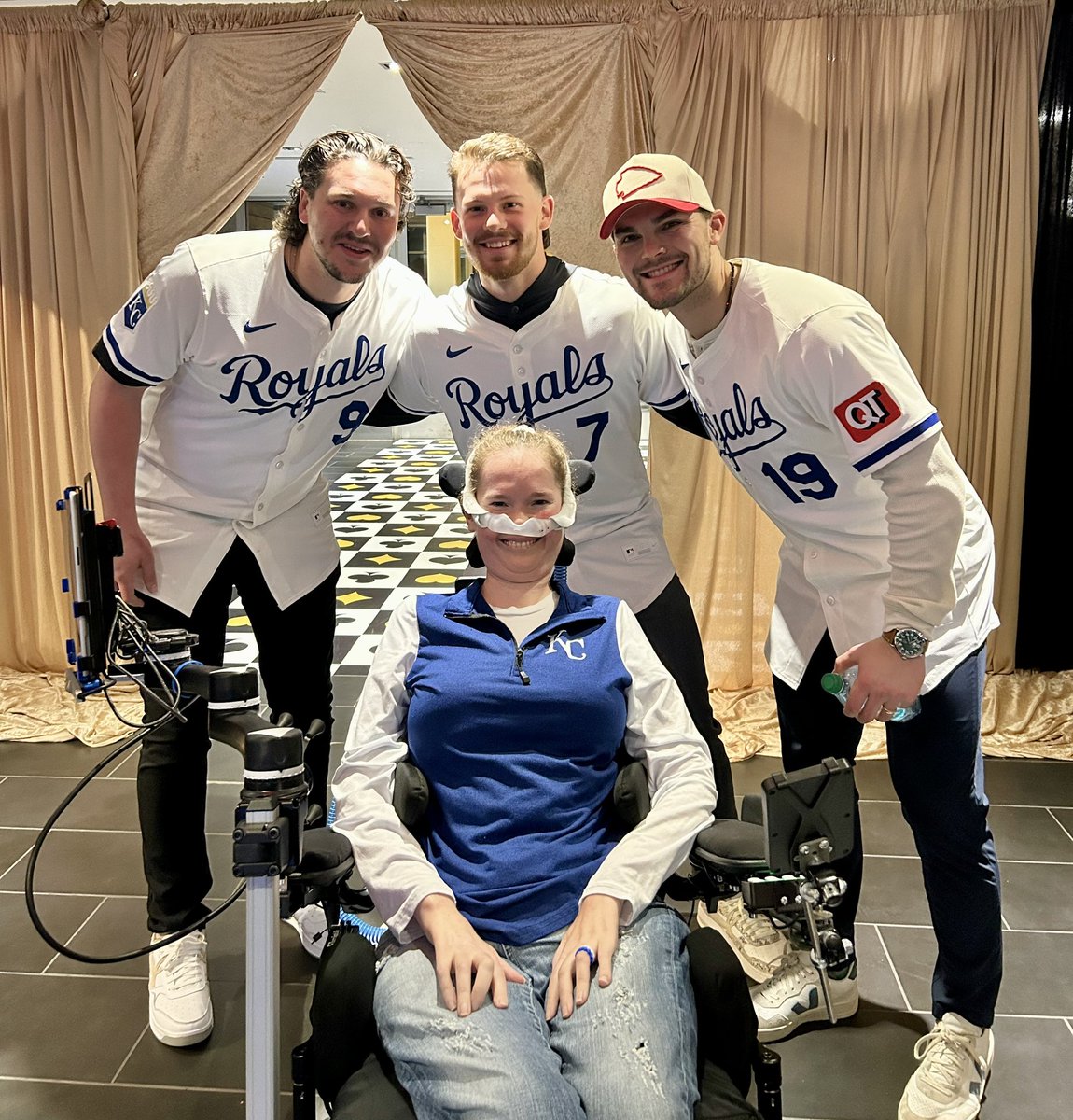 I got to see some of my favorites last night. Almost time to run it back! #Royals #SarahsSoldiers #ALS #FightLikeAGirl