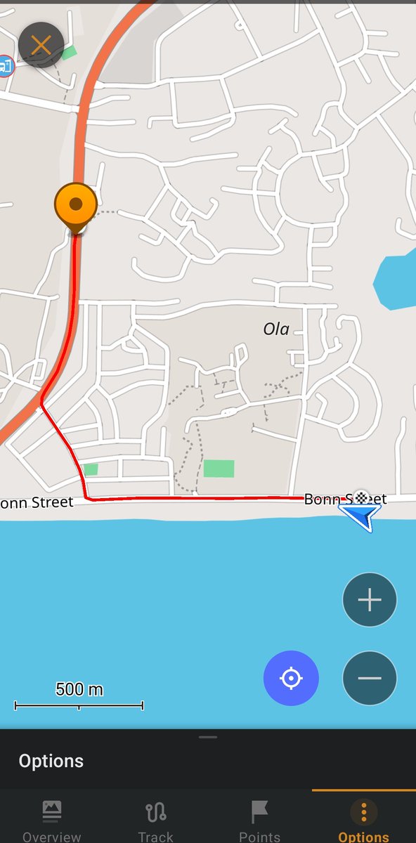 First time adding a track on OsmAnd .<a href="/OSMGhana/">OpenStreetMap Ghana</a> #28DaysMapping Challenge #OSM #MapWithLove #MapChallenge #28for28 #OSMGhana