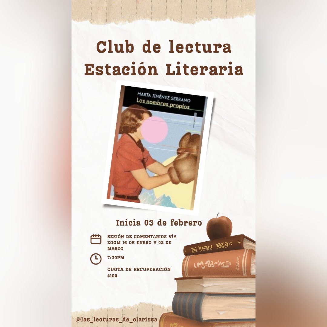 Están invitadxs a nuestra próxima lectura:🤓 Novela luminosa y emocionante.
🤓 Un viaje de regreso a la infancia y el crecimiento.
🤓 Reflexiona acerca de cómo llegamos a convertirnos en quienes somos y sobre el hecho mismo de crecer: aprendiendo a nombrar aquello que nos importa
