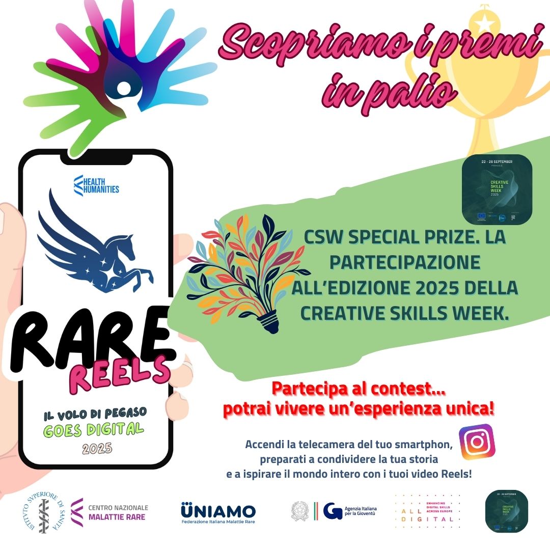 🏆 Scopri il 𝒑𝒓𝒆𝒎𝒊𝐨 del 𝐧𝐞𝐭𝐰𝐨𝐫𝐤 𝐝𝐞𝐥𝐥𝐚 𝐂𝐫𝐞𝐚𝐭𝐢𝐯𝐞 𝐒𝐤𝐢𝐥𝐥𝐬 𝐖𝐞𝐞𝐤  Partner del contest #rarereels #pegasogoesdigital 2025!

𝑪𝑺𝑾 𝑺𝒑𝒆𝒄𝒊𝒂𝒍 𝑷𝒓𝒊𝒛𝒆!
Vai all’𝐞𝐝𝐢𝐳𝐢𝐨𝐧𝐞 𝟐𝟎𝟐𝟓 𝐝𝐞𝐥𝐥𝐚 𝐂𝐫𝐞𝐚𝐭𝐢𝐯𝐞 𝐒𝐤𝐢𝐥𝐥𝐬 𝐖𝐞𝐞𝐤.