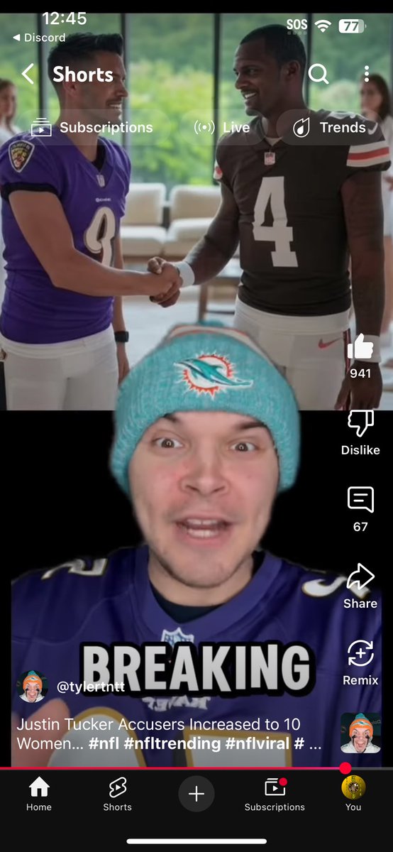 I hope this Dolphins fan realizes he is not the right person to be rage baiting at us Browns fans if his franchise is a modern day poverty franchise wasting Tua’s head rn