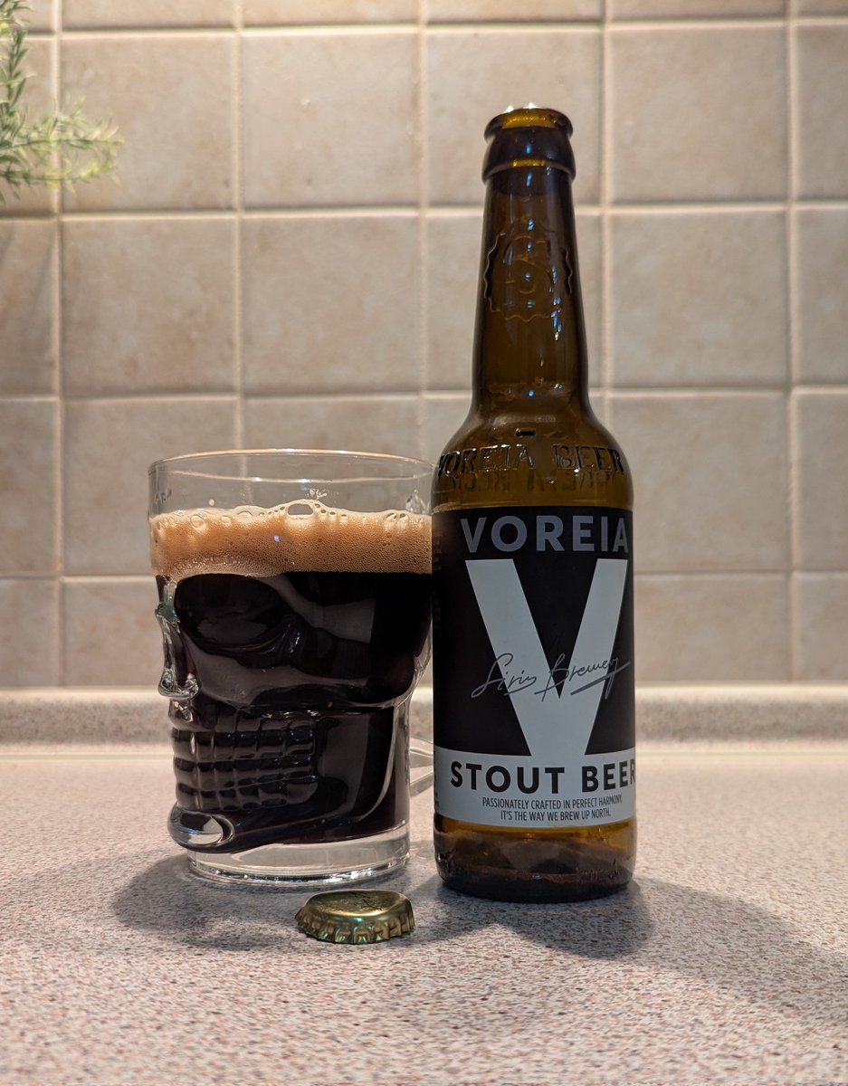 CorkBeer's tweet photo. Half time #IREvENG and #Stouturday. Siris Craft Brewery Voreia Stout Beer. Cheers all. https://t.co/K5CpRRr7Bu