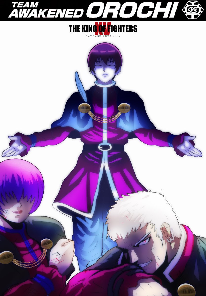 Raydash30's tweet image. Orochi Team. #kof #kof97 #thekingoffightersxv #raydasharts #shermie #chris #yashiro #orochi #newfacesteam