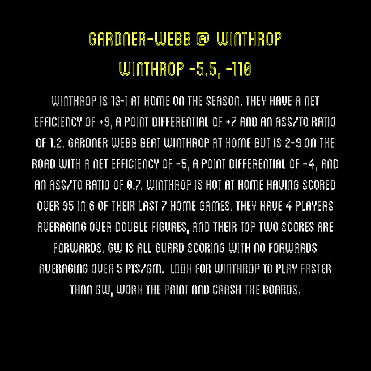 HooksetBets's tweet photo. Men’s 🏀 Parlay for Today 🎯🎯🎯 2/1/25

Gardner-Webb@Winthrop, Winthrop -5.5, -110
Northwestern St@East Texas A&amp;M, NW St ML, -175
Louisville@GA Tech, Louisville -8.5, -110

*Total Parlay odds +472* 

Who’s riding this parlay with us?

@DKSportsbook @FDSportsbook @ESPNBET https://t.co/KzUb1JiEkP