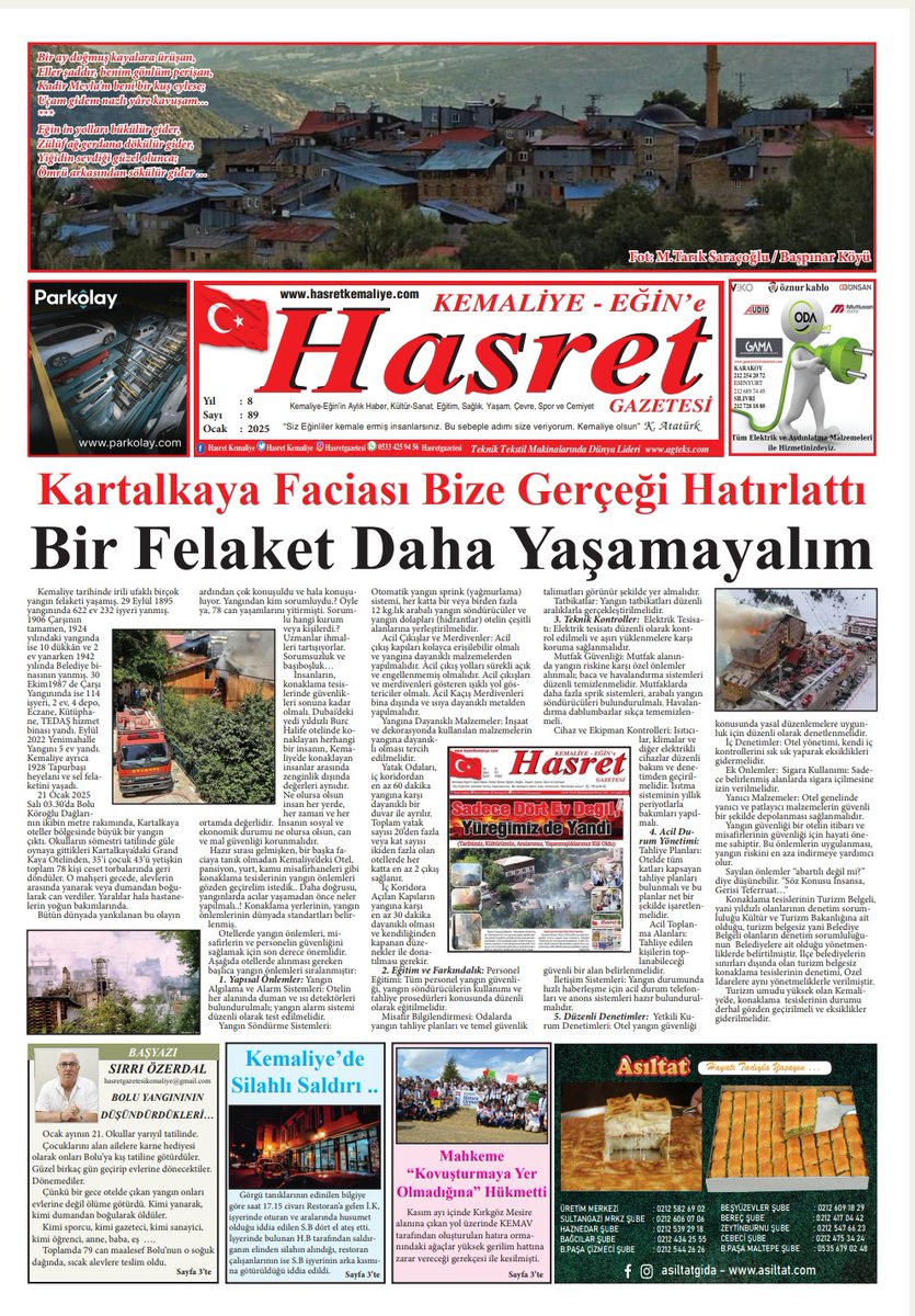 HasretKemaliye's tweet photo. Ocak 2025 sayisi https://t.co/CeY62jdek9