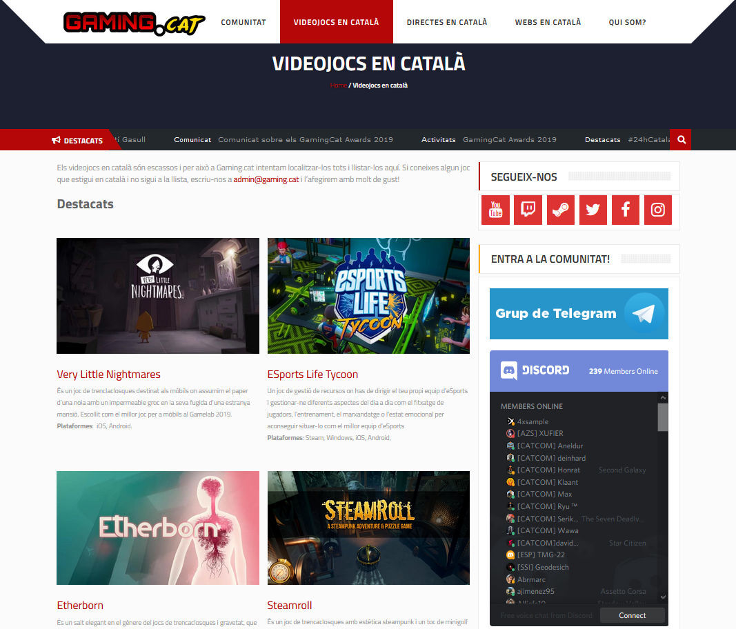 No saps a què jugar? Recorda que tenim un llistat de videojocs en català! Els tens a ift.tt/g5sS9NZ #GamingCAT #videojocs #encatala
