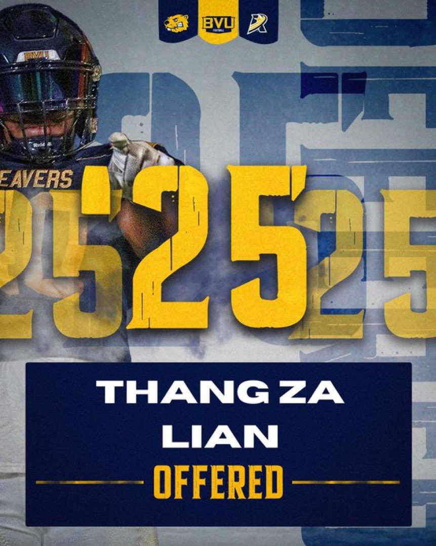 Thang za Lian (@thangzal) on Twitter photo After a great call with <a href="/CoachEHubbard/">Coach Hubbard</a> I am blessed to receive my first offer Buena Vista University <a href="/BVU_Football/">BVU Football</a> #agtg After a great call with <a href="/CoachEHubbard/">Coach Hubbard</a> I am blessed to receive my first offer Buena Vista University <a href="/BVU_Football/">BVU Football</a> #agtg