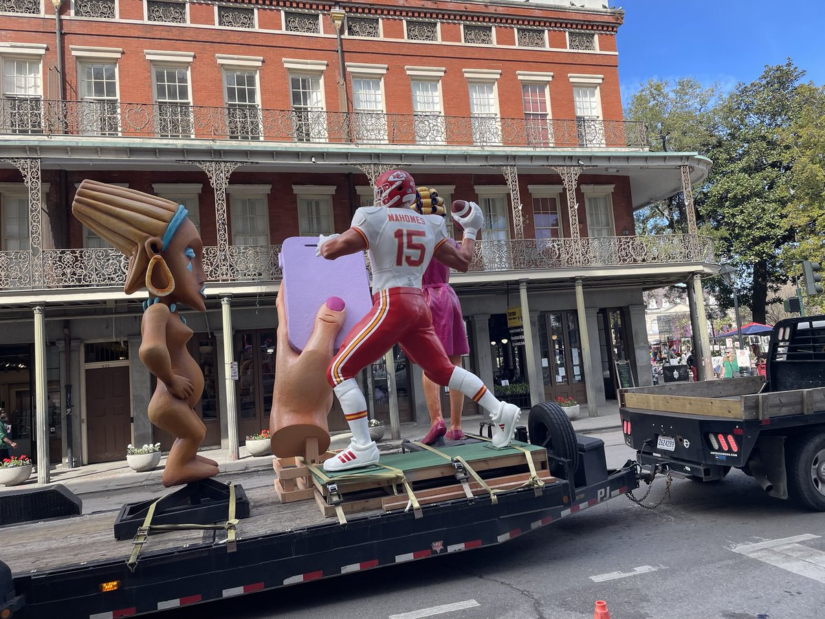 Patrick Mahomes has made it to New Orleans early!😂