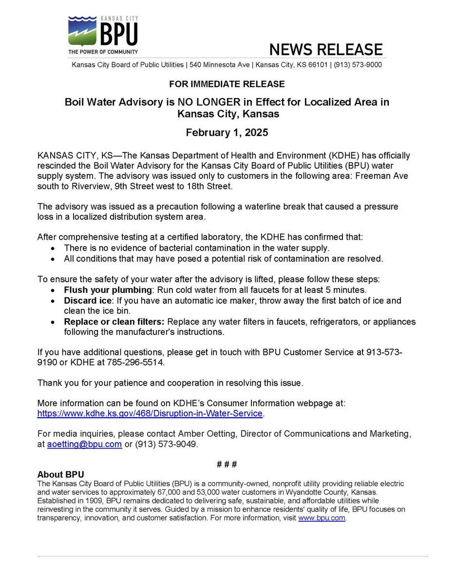 Kansas City Board of Public Utilities (BPU) tweet media