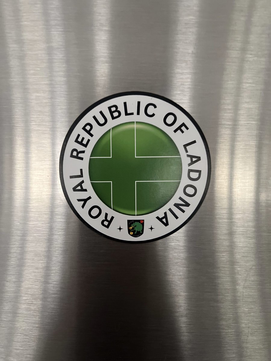 Ladonia Souvenir Shop adds new fridge (or car) magnet to inventory: 
ladoniaherald.com/2025/new-ladon…

#micronations
