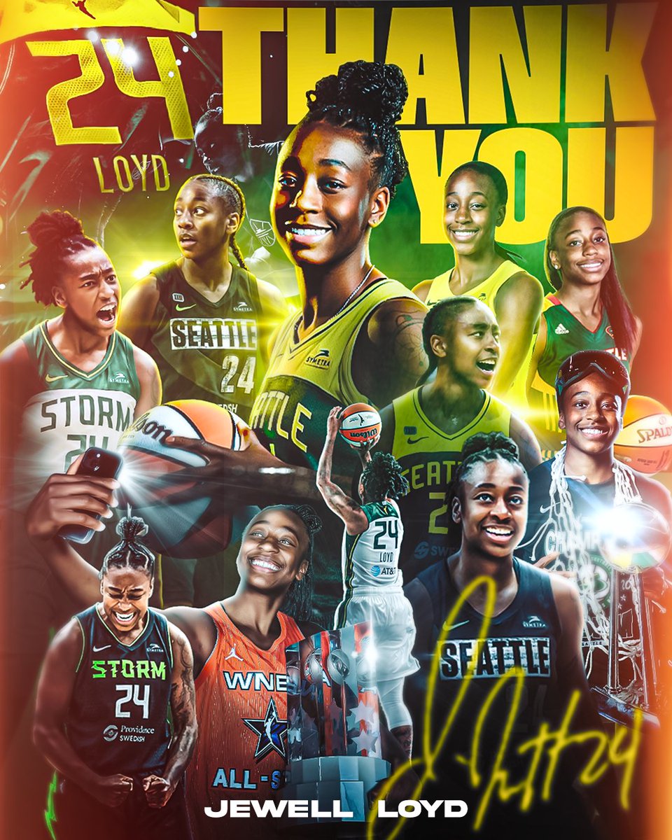 seattlestorm's tweet photo. Forever a record setter 🐍

Forever a Storm champion 🏆

Thank you, Gold Mamba 💚 https://t.co/bmaDWp6bLx