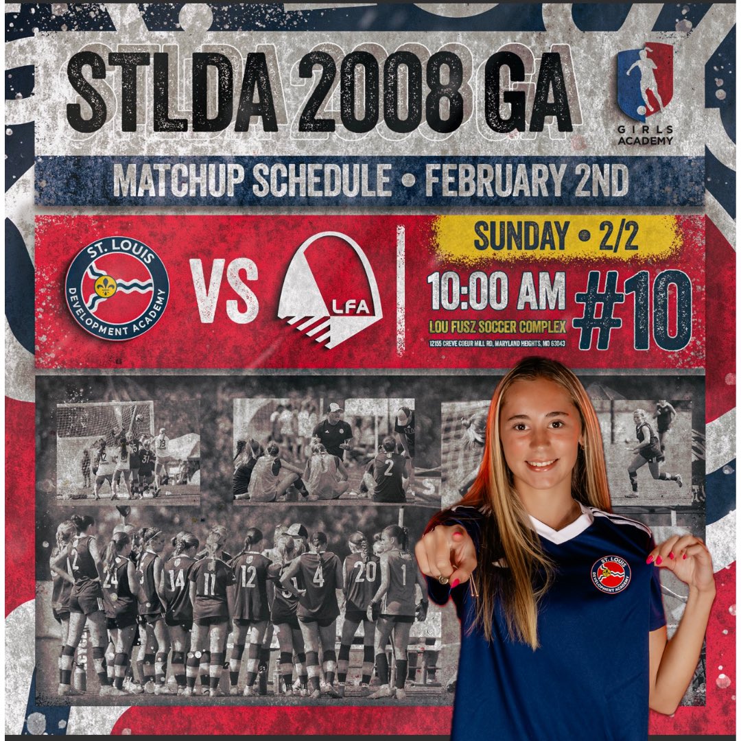 Looking forward to playing some tough competition tomorrow! <a href="/08Academy/">STLDA 2008 GA</a> <a href="/STLDASoccer/">StLouisDAsoccer</a>