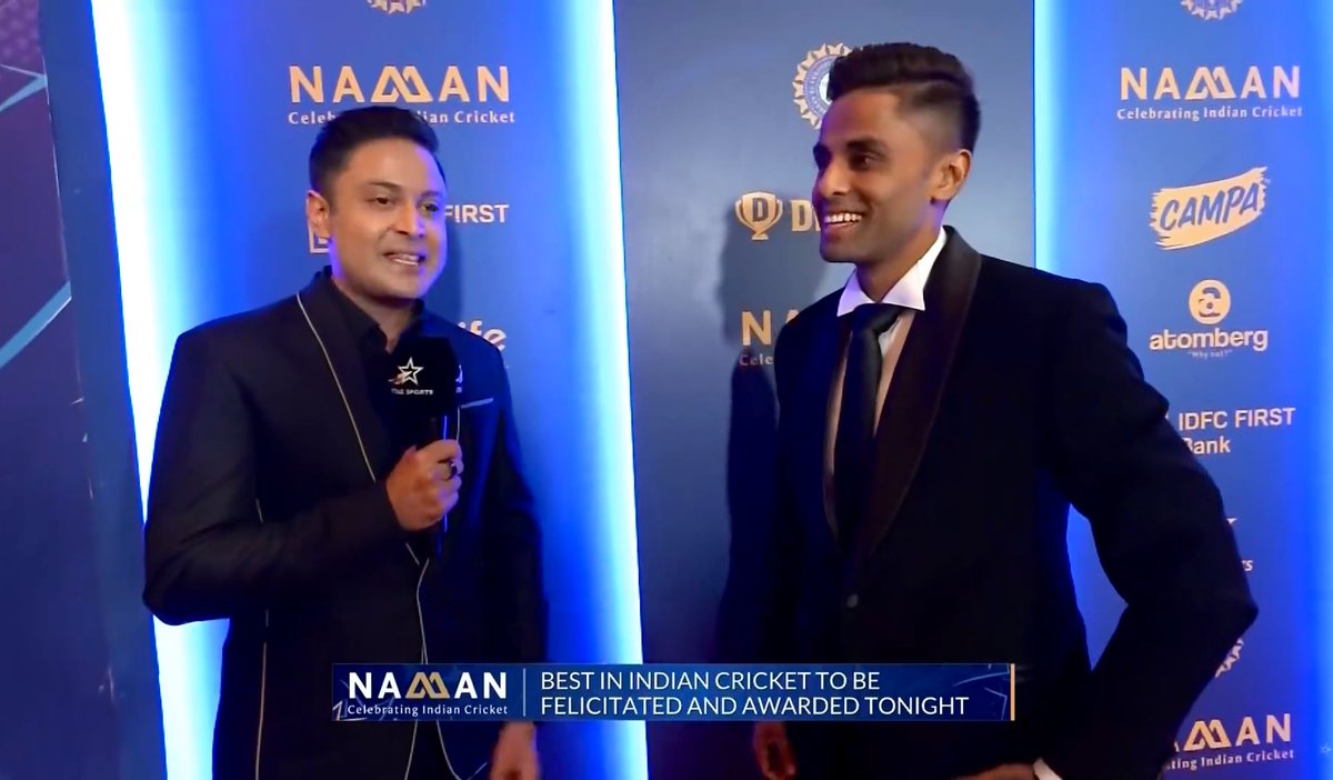 anantyagi_'s tweet photo. Not a bad day to be a Sports Presenter :)
#NamanAwards #JioStar https://t.co/qBj0WX3Nfh