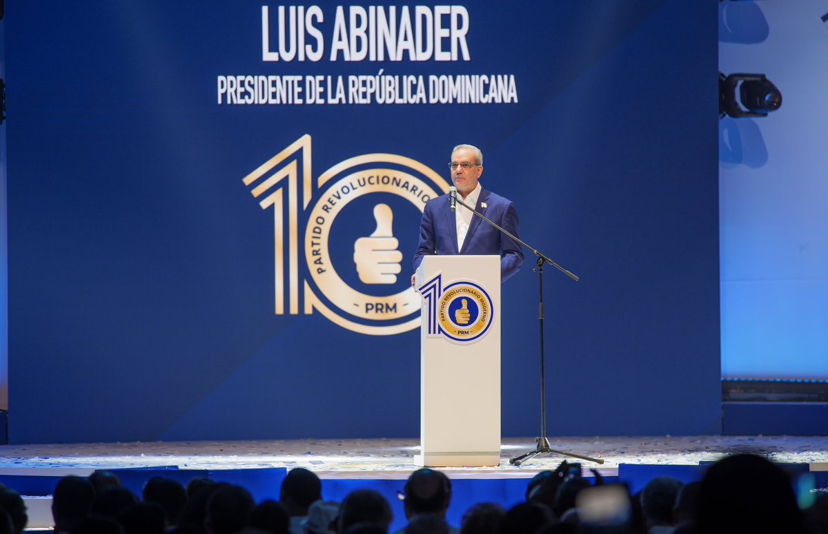 warnaudbisono's tweet image. Una década de compromiso y transformación. Hoy celebramos 10 años del @prm_oficial junto al presidente @luisabinader y nuestra militancia. ¡Vamos por más!

#PorUnMañanaCompartido #PRM10Años