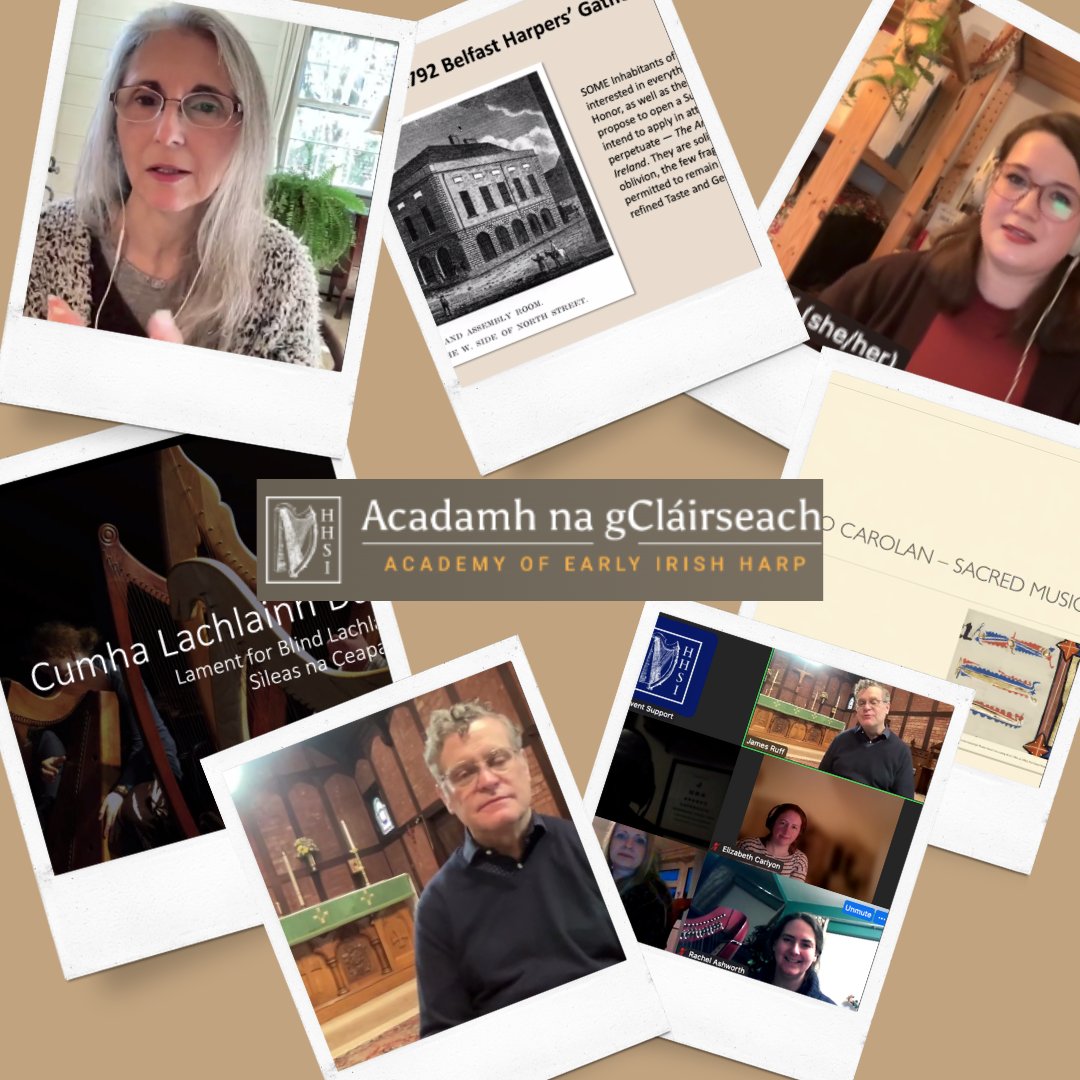 The winter term of Acadamh na gCláirseach got a kick off today by Karen Loomis giving us the history of the 1792 Harpers' Gathering. Carolin Margraf taught the first session of our second class of the day and the day was rounded out by an "on location" appearance by James Ruff