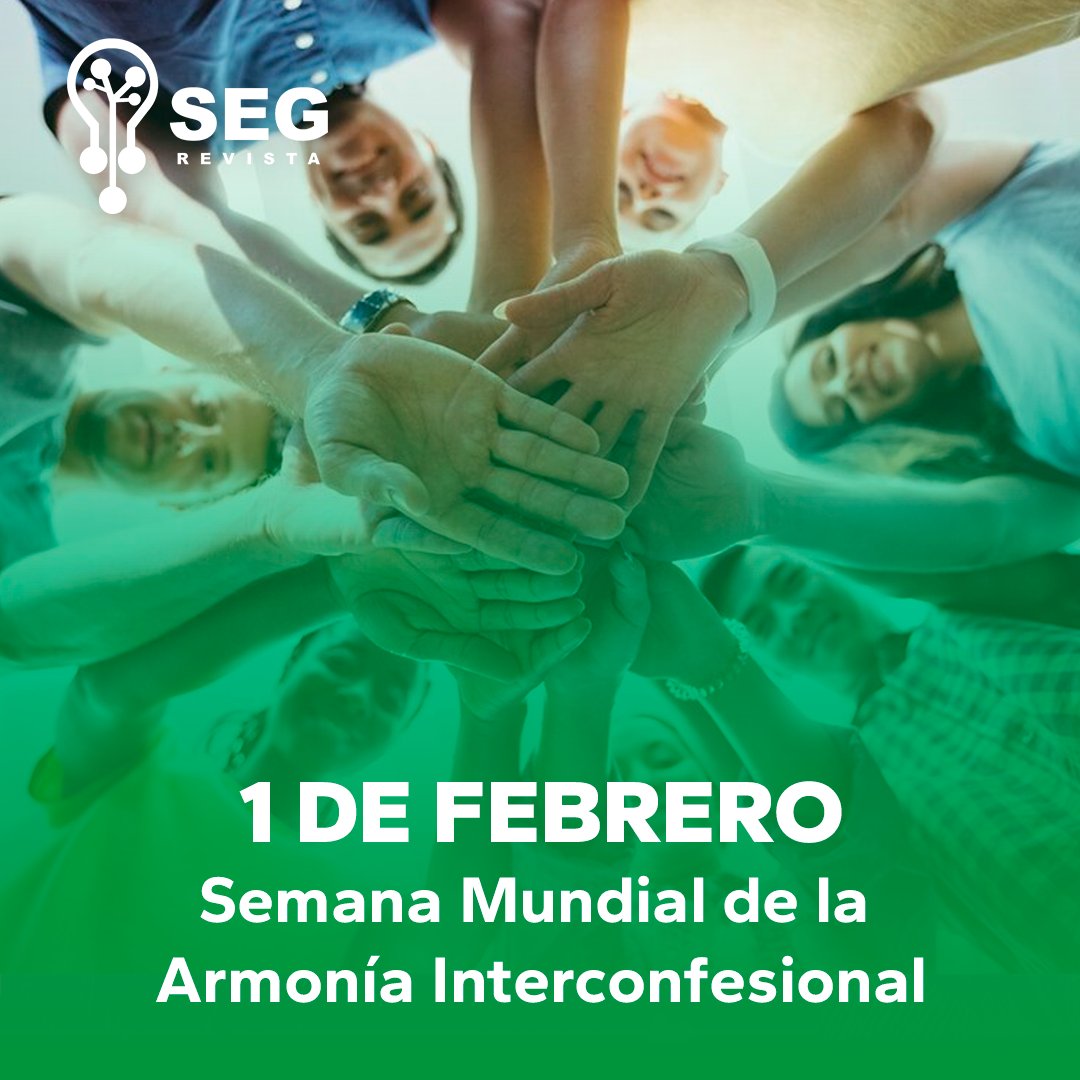 SEGrevista's tweet photo. 🌍 1 al 7 de febrero

Semana Mundial de la Armonía Interconfesional 🕊️

✨ Fomentemos el diálogo, la cooperación y el respeto entre religiones y culturas para construir un mundo más armonioso.

#SemanaDeLaArmonía #Paz #Tolerancia #EntendimientoGlobal https://t.co/daTdwcSCSD