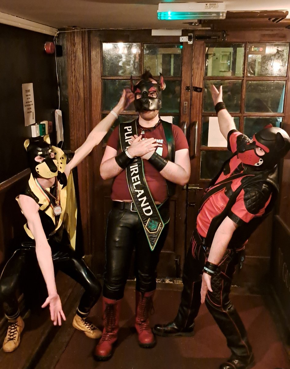 Pup_Hero's tweet photo. A week late (As always) but a post to congratulate @PupReggie on winning @PuppyIreland
You are gonna have an amazing year and will do yourself and @PupsOfIreland proud
#PAHI #PuppyIreland #DublinLeatherWeekend https://t.co/1YBU4mRoFP